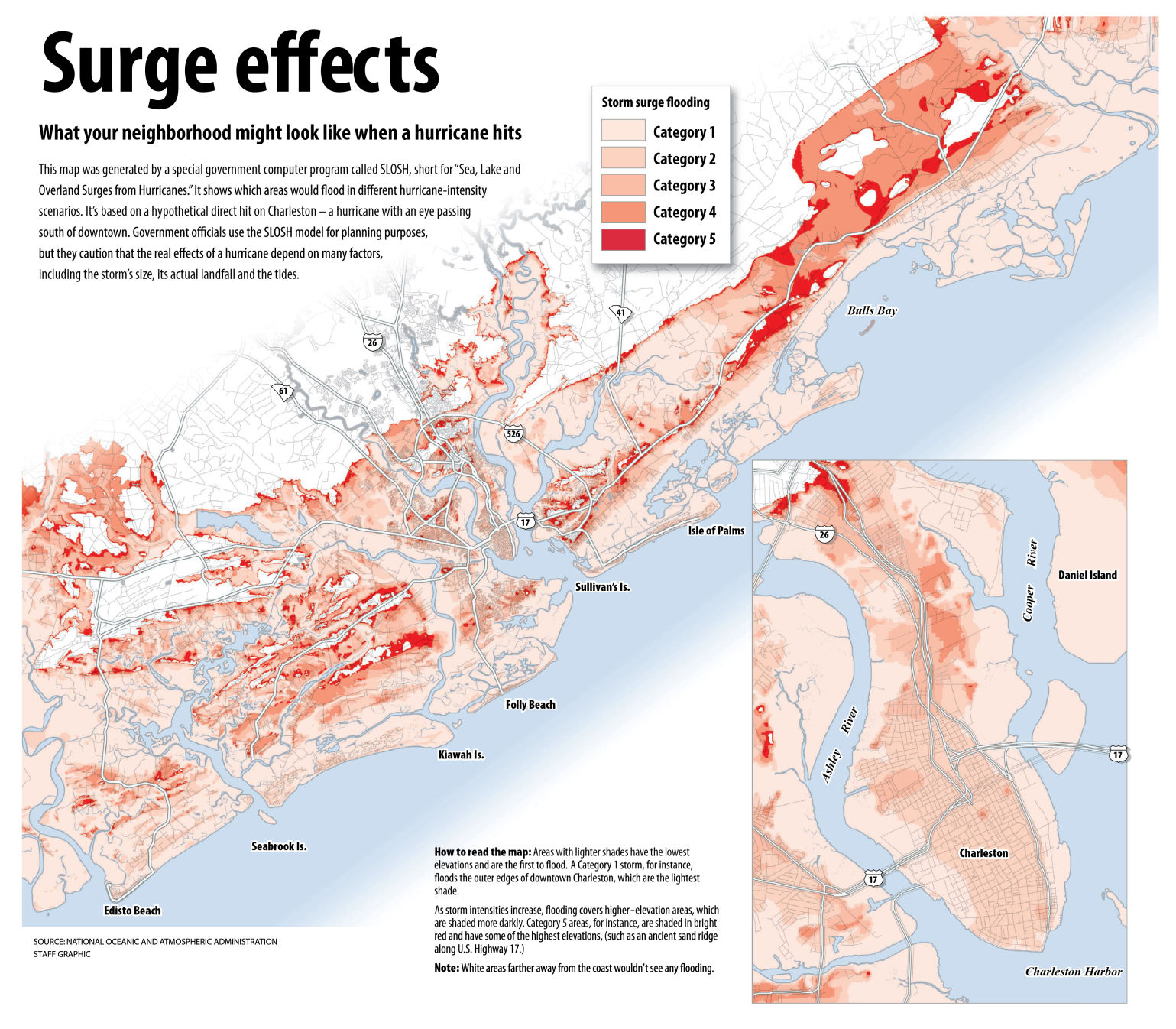 surge map for Charleston